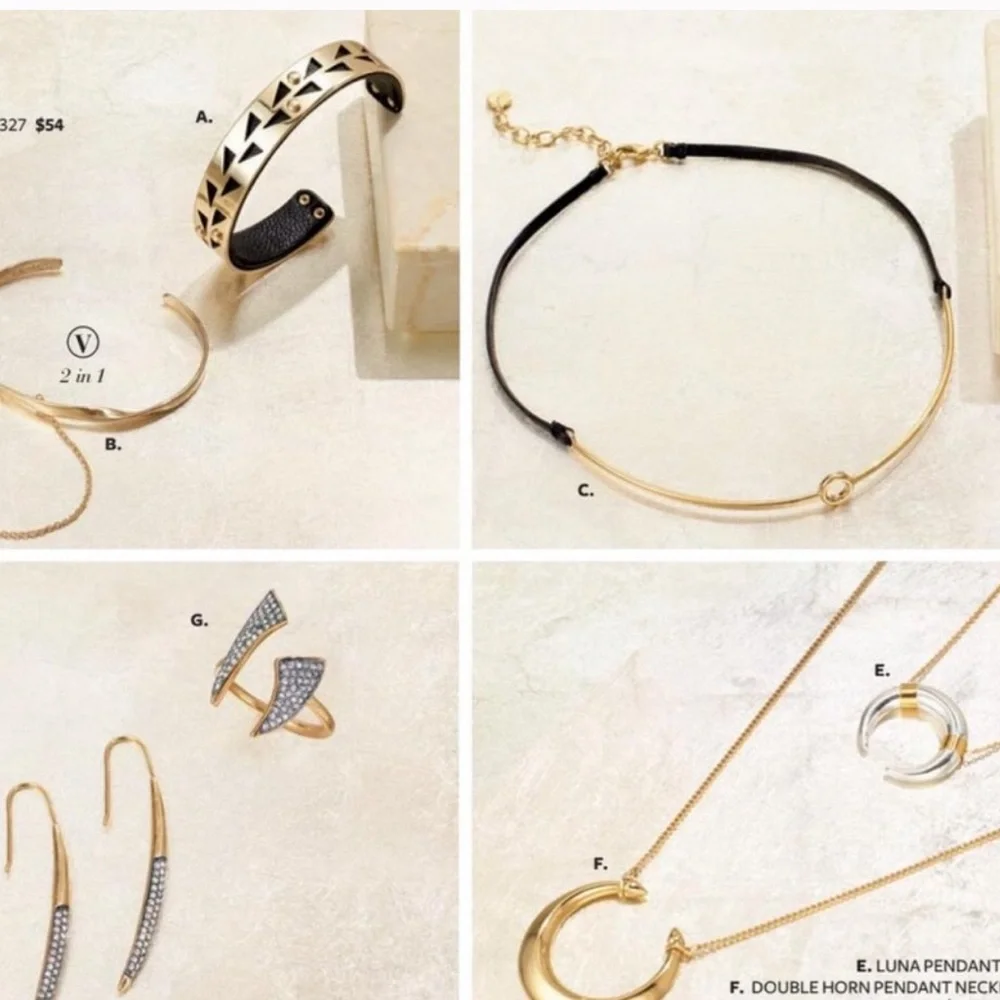 :: Stella & Dot Gorgeously Delicate Mia Gold+Leather Choker - Picture 8 of 9